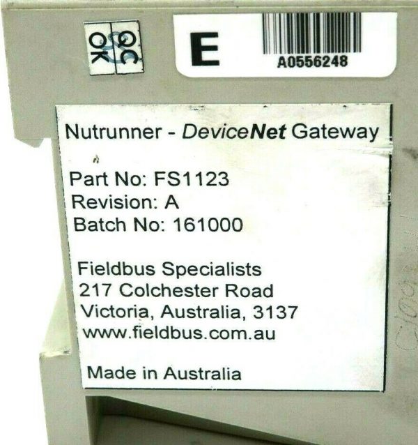 NEW FIELDBUS SPECIALISTS FS-1123 NUTRUNNER CONTROLLER FS1123 - Image 4