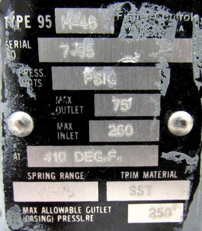 NEW FISHER CONTROLS 95-H-46 REGULATOR 95H46 - Image 4