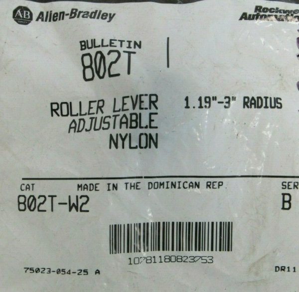 NEW LOT OF 2 ALLEN BRADLEY 802T-W2 ROLLER LEVER SER B 802TW2 - Image 4