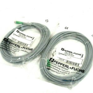 NEW LOT OF 2 PEPPERL+FUCHS V3-GM-5M-PVC CORDSET V3GM5MPVC