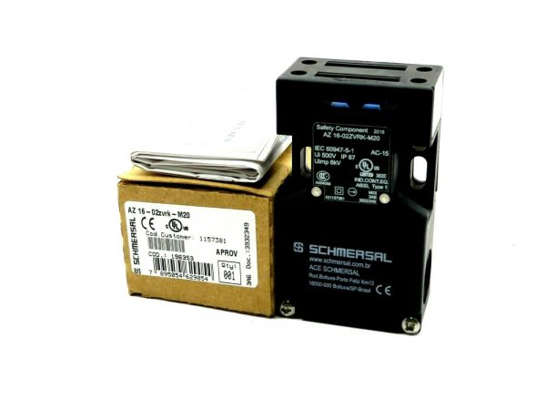 NEW SCHMERSAL AZ16-02ZVRK-M20 SAFETY INTERLOCK SWITCH AZ1602ZVRKM20