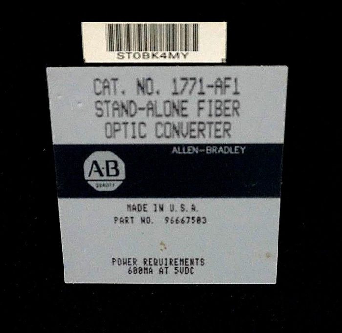 REPAIRED ALLEN BRADLEY 1771-AF1 STAND ALONE CONVERTER MODULE 1771AF1 - Image 4