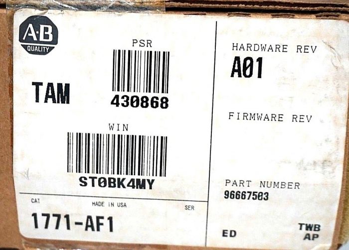 REPAIRED ALLEN BRADLEY 1771-AF1 STAND ALONE CONVERTER MODULE 1771AF1 - Image 5