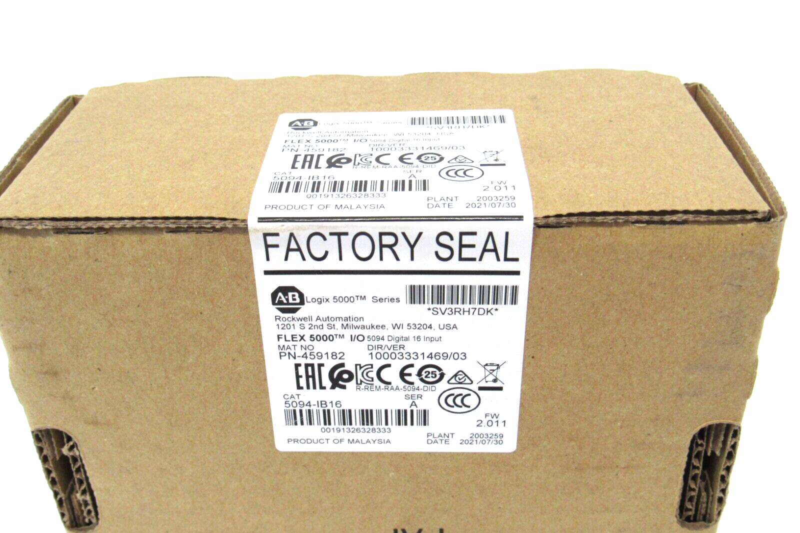 5094 Serial Module SEALED ALLEN BRADLEY 5094-IB16 INPUT MODULE SER.A 5094IB16 NEW SURPLUS ...