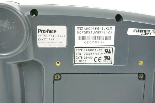 USED PRO FACE GPH70-SC41-24VP 0980011-02 TEACH PENDANT TOUCHSCREEN CONTROLLER - Image 5