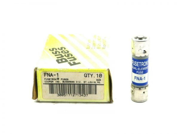 10 NEW BUSSMAN FUSETRON FNA-1 DUAL ELEMENT FUSE FNA1 - Image 3