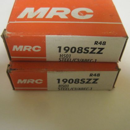 2 NEW MRC 1908SZZ BEARINGS