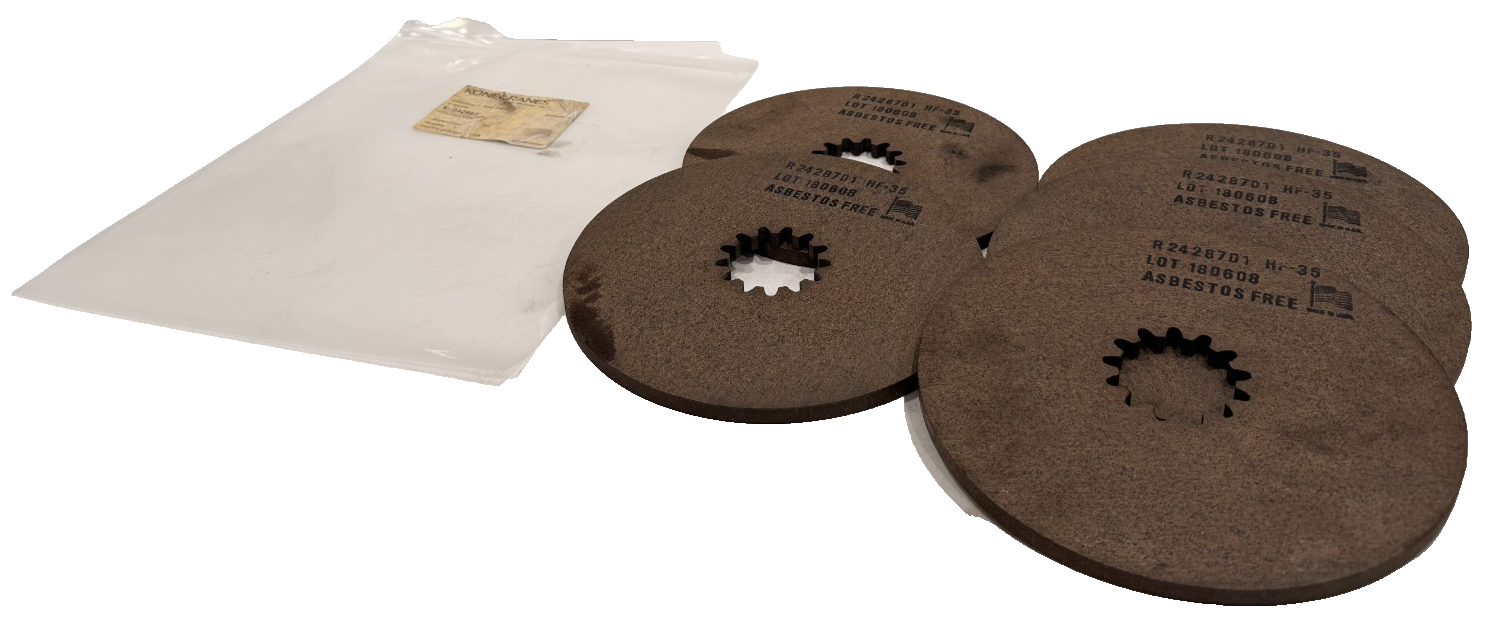 LOT OF 5 NEW KONECRANES R24287D1 HF-35 BRAKE PAD FRICTION DISCS ASBESTOS-FREE