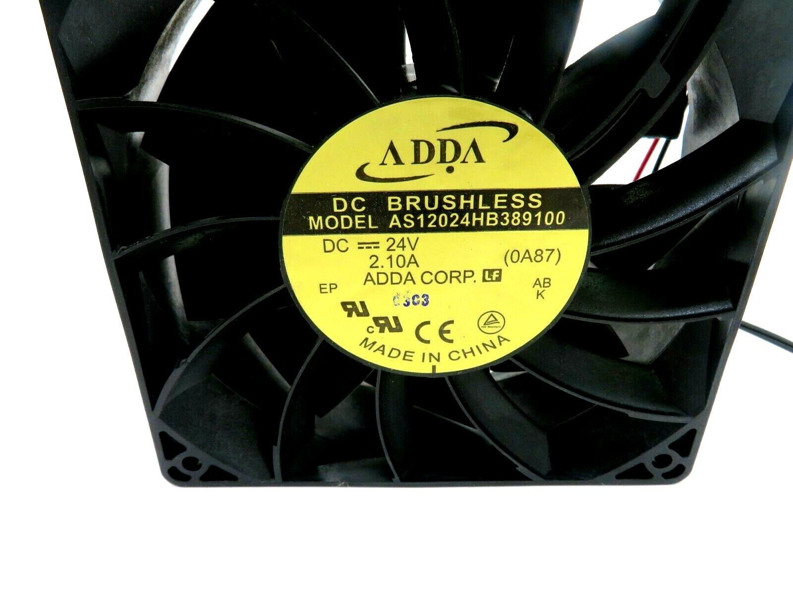NEW ADDA AS12024HB389100 DC BRUSHLESS FAN 24V 2.10A - SB Industrial ...