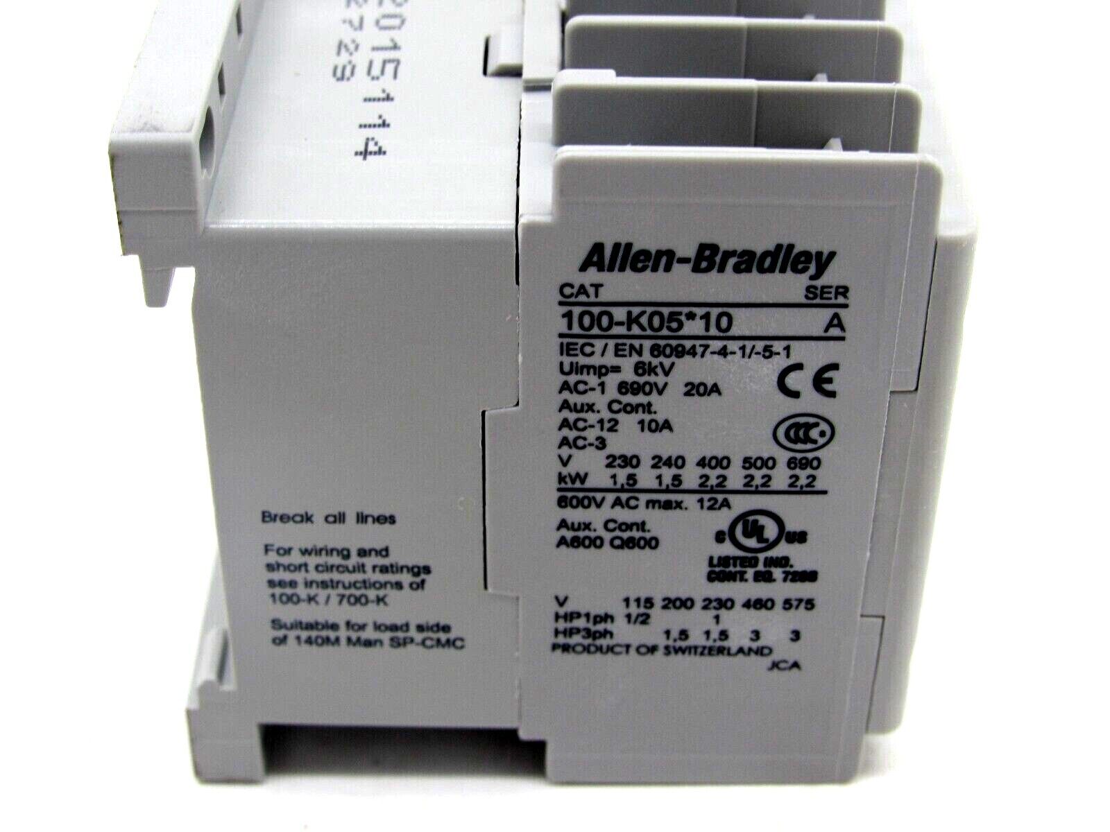 NEW ALLEN BRADLEY 100-K05DJ10 MINI CONTACTOR SERIES A 100K05DJ10 - Image 4