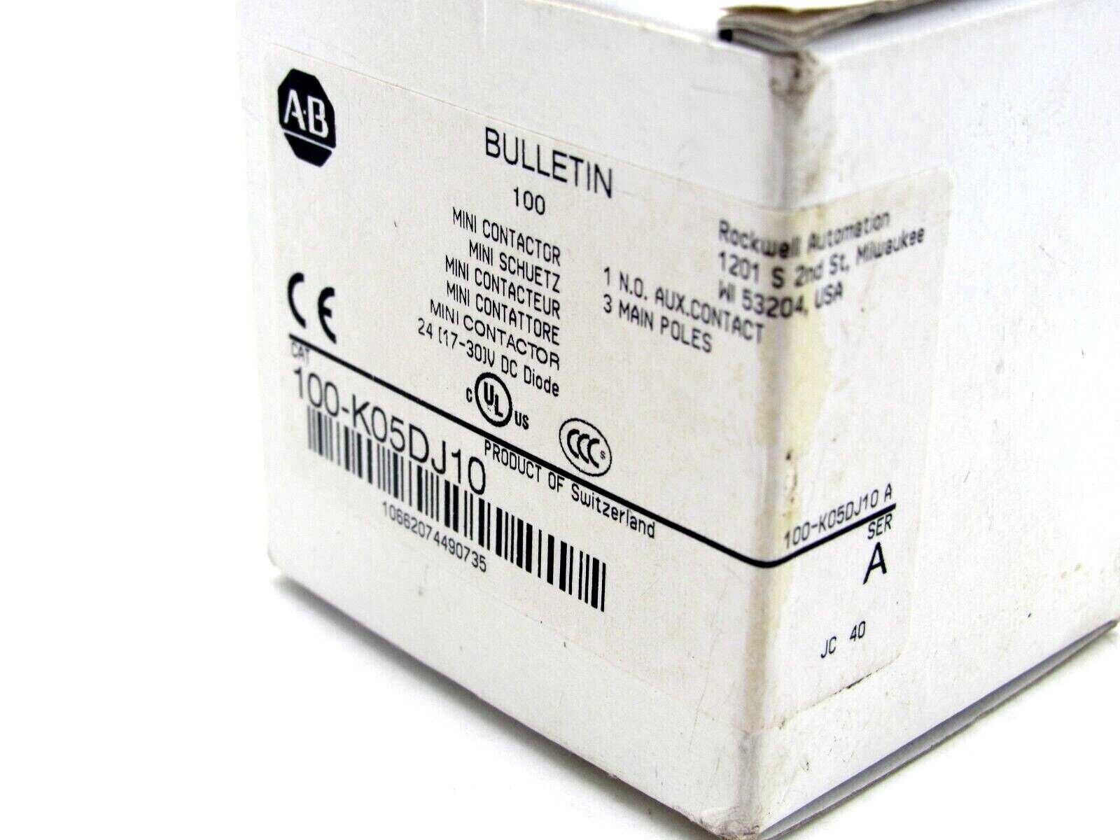 NEW ALLEN BRADLEY 100-K05DJ10 MINI CONTACTOR SERIES A 100K05DJ10 - Image 5