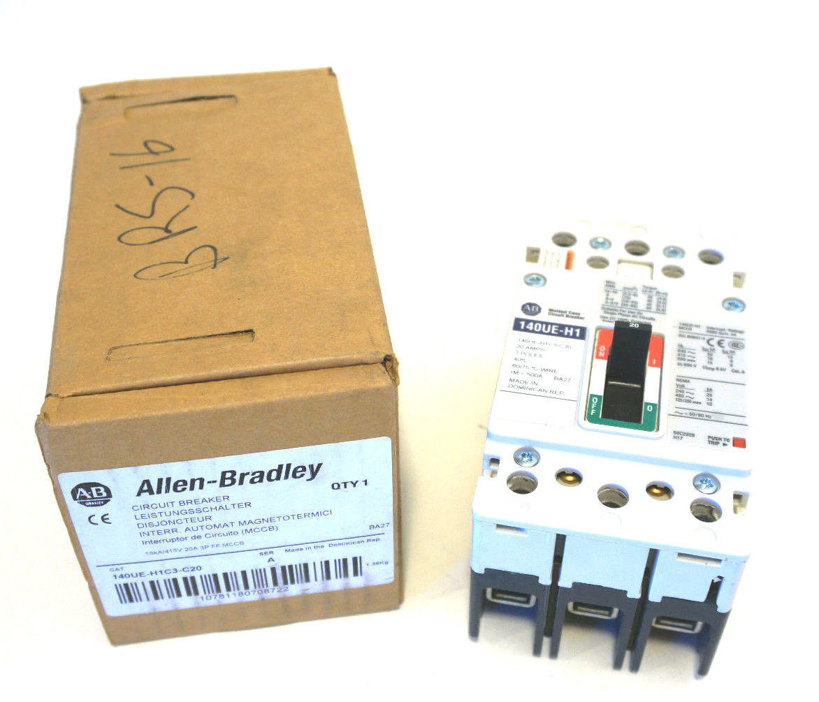 NEW ALLEN BRADLEY 140UE-H1C3-C20 CIRCUIT BREAKER SER.A 140UEH1C3C20