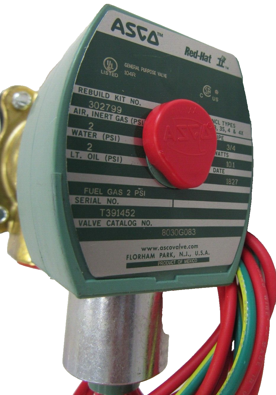 NEW ASCO 8030G083 SOLENOID VALVE 120/60 110/50 - Image 4