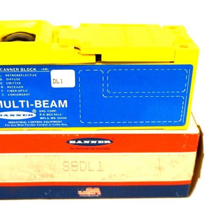 NEW BANNER ENGINEERING SBDL1 SCANNER BLOCK