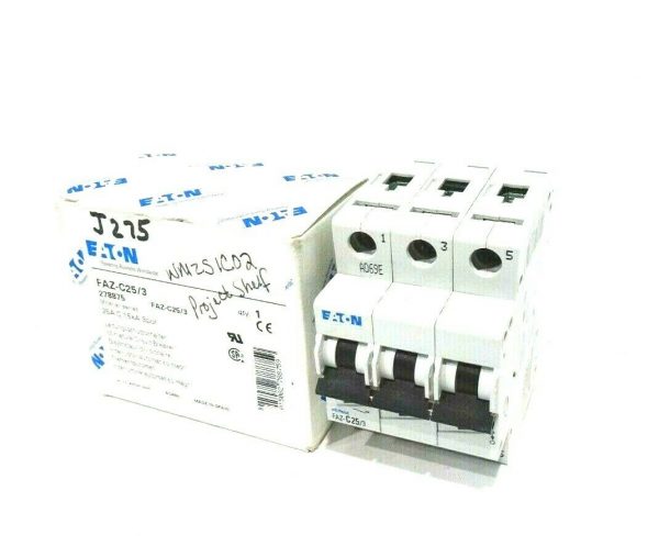 NEW EATON FAZ-C25 /3 CIRCUIT BREAKER 278875 FAZC253