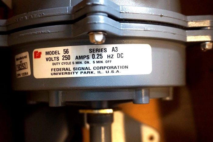 NEW FEDERAL SIGNAL MODEL 56-250-1 RESONATING HORN SER.A3 562501 - Image 3