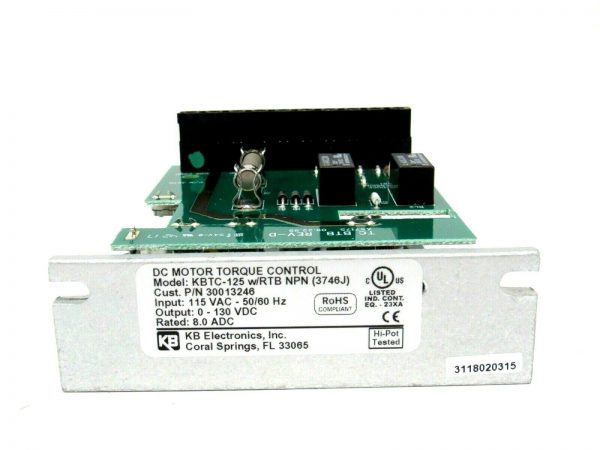 NEW KB ELECTRONICS KBTC-125 W/RTB-NPN (3746J) DC MOTOR CONTR30013246 KBTC125 - Image 3