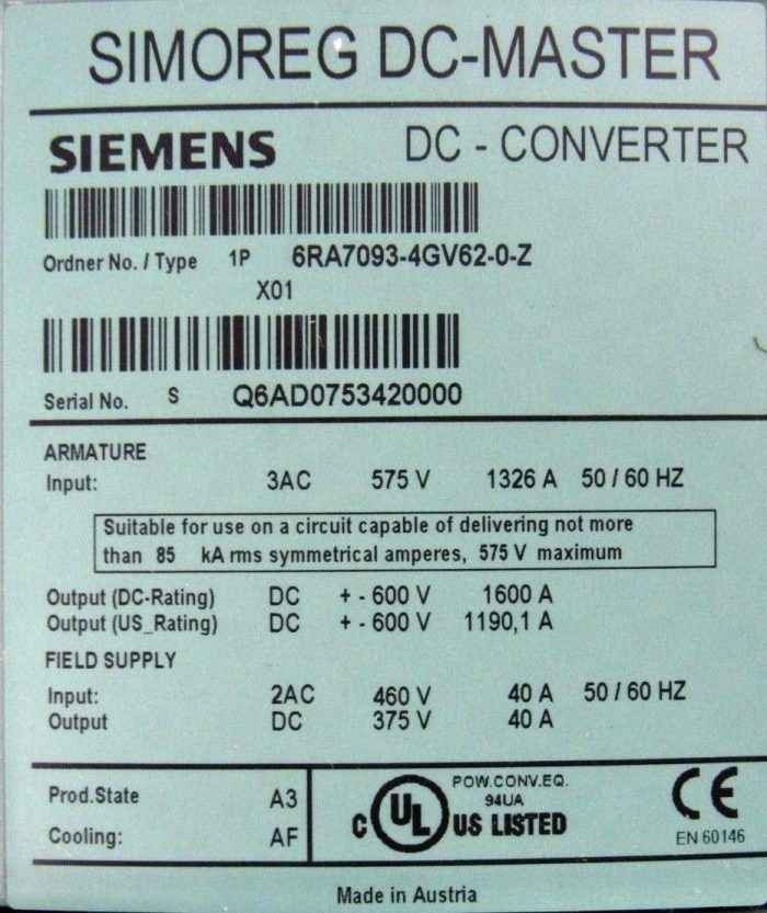 NEW SIEMENS 6RA7093-4GV62-0-Z DC-CONVERTER 6RA70934GV620Z - Image 12