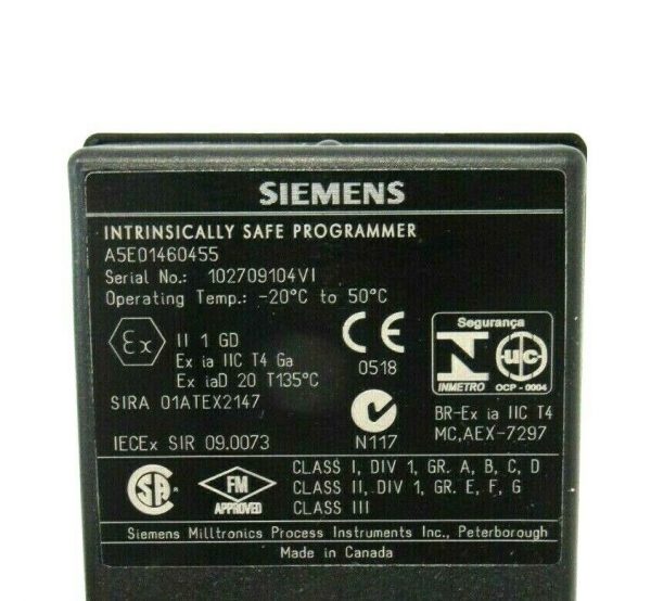 NEW SIEMENS A5E01460455 INTRINSICALLY SAFE PROGRAMMER - Image 3