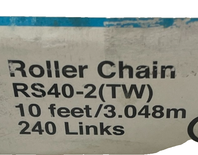 NEW TSUBAKI RS40-2 ROLLER CHAIN RIVETED 10FT 240 LINKS RS402 - Image 4