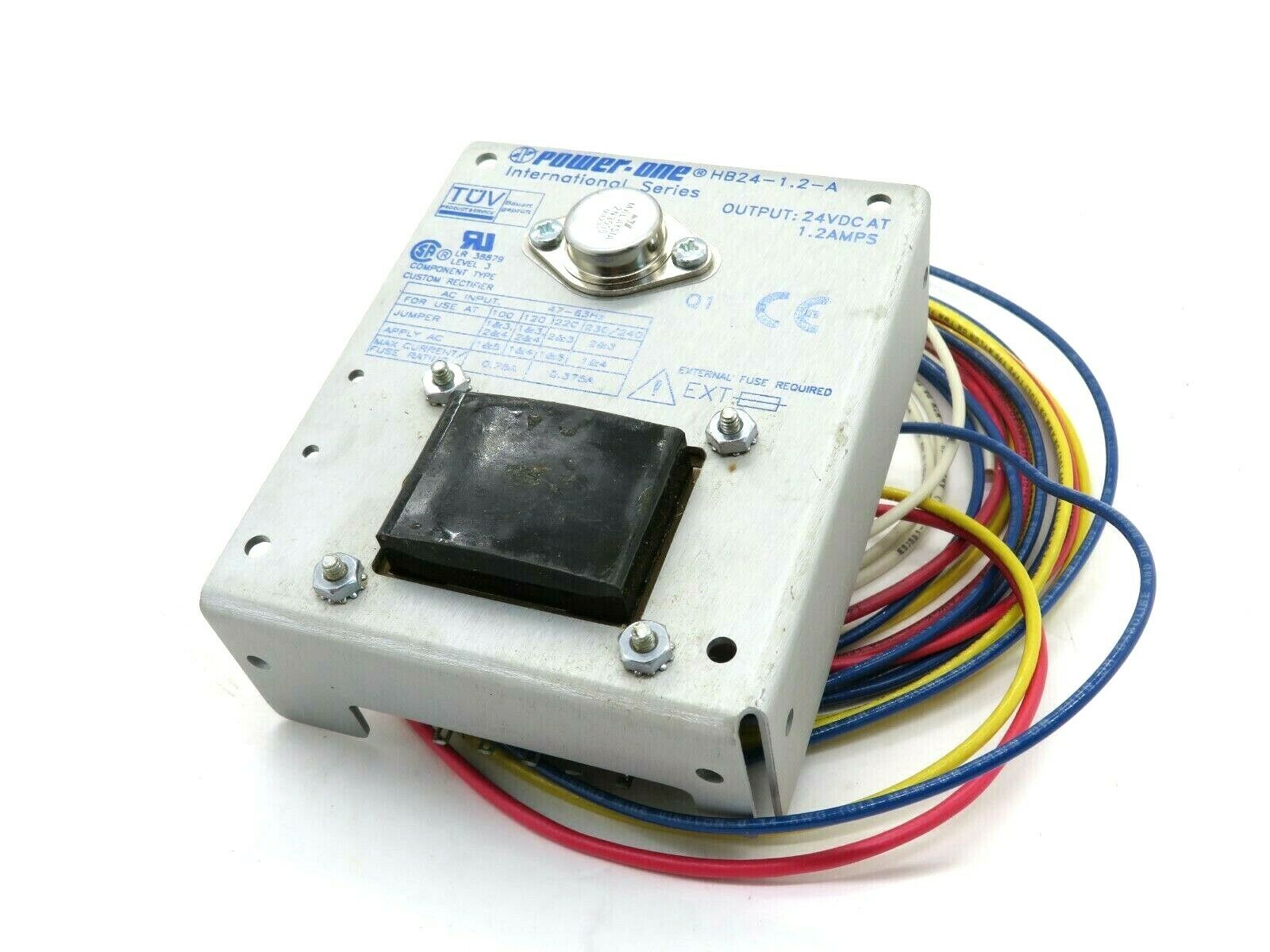 USED POWER ONE HB24-1.2-A POWER SUPPLY 24VDC 1.2AMPS HB2412A