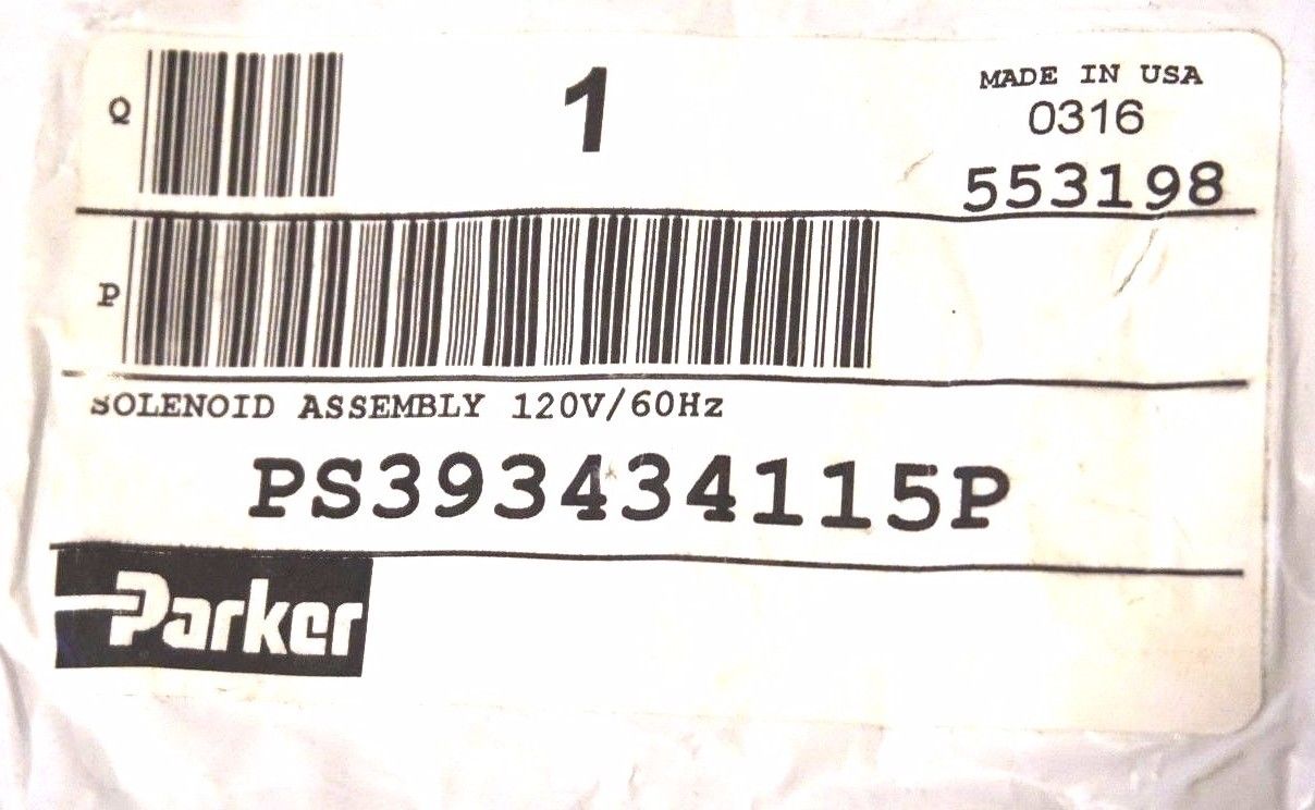2 NEW SEALED PARKER PS393434115P SOLENOID ASSEMBLY - Image 3