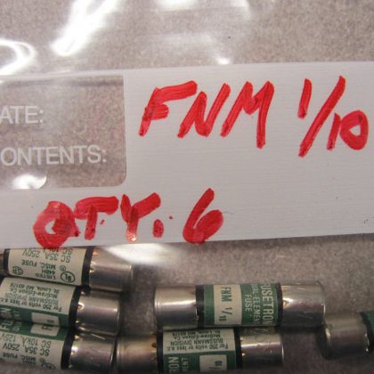 6 NEW FUSETRON FNM-1/10 FUSES FNM110