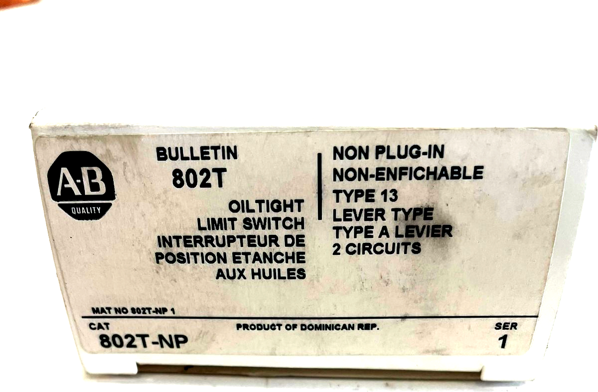 ALLEN BRADLEY 802T-NP LIMIT SWITHCH SER. 1 802TNP NEW, SURPLUS - Image 6