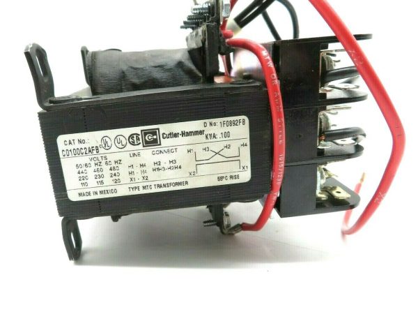 NEW CUTLER HAMMER C0100C2AFB CONTROL TRANSFORMER 100VA - Image 3