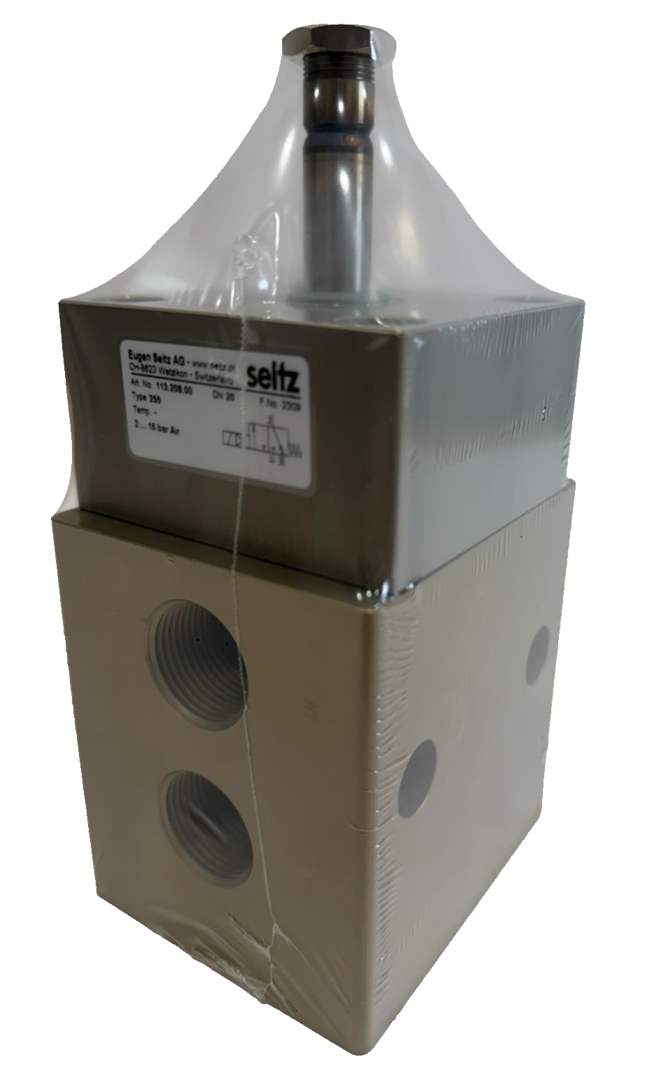 NEW EUGEN SEITZ AG 113.208.00 PNEUMATIC VALVE TYPE 255 DN 20 2-16 BAR 11320800 - Image 3