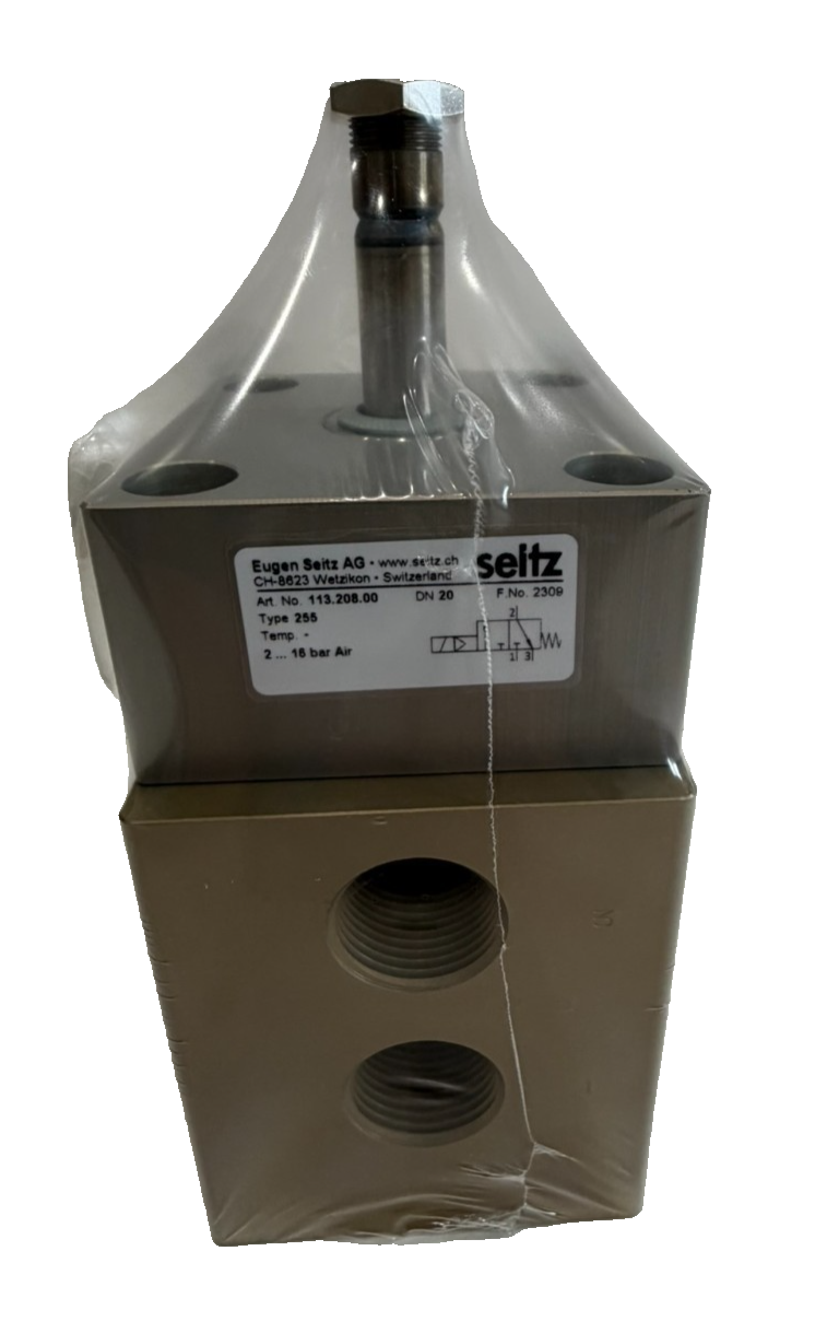 NEW EUGEN SEITZ AG 113.208.00 PNEUMATIC VALVE TYPE 255 DN 20 2-16 BAR 11320800 - Image 6