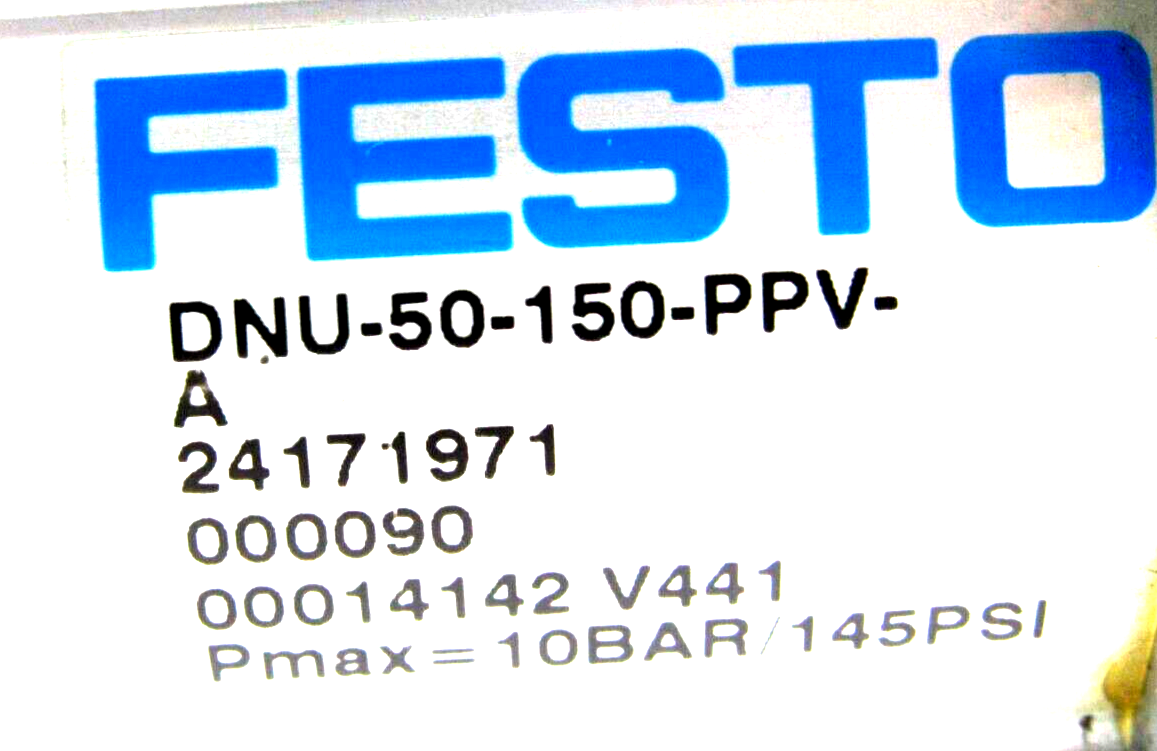 NEW FESTO DNU-50-150-PPV-A PNEUMATIC CYLINDER DNU50150PPVA - Image 3