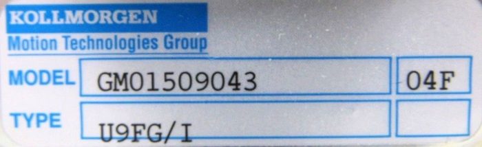 NEW KOLLMORGEN GM01509043 SERVO DISC MOTOR TYPE U9FG/I - Image 4