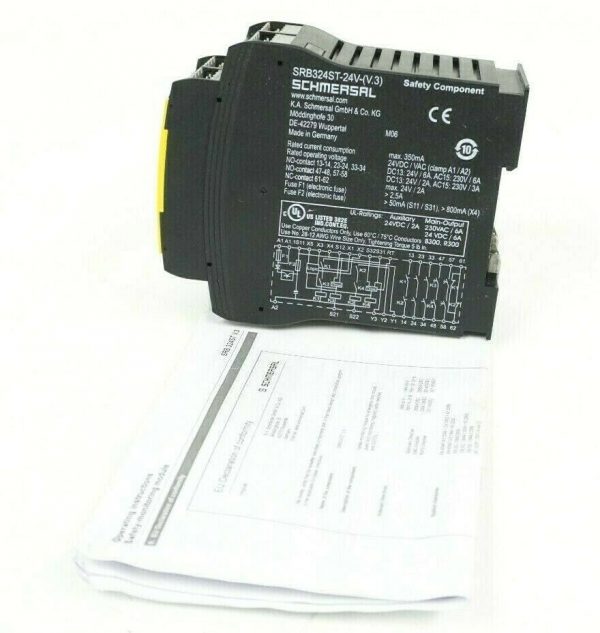 NEW SCHMERSAL SRB324ST-24V-(V.3) 24V SAFETY RELAY MODULE SRB324ST - Image 3
