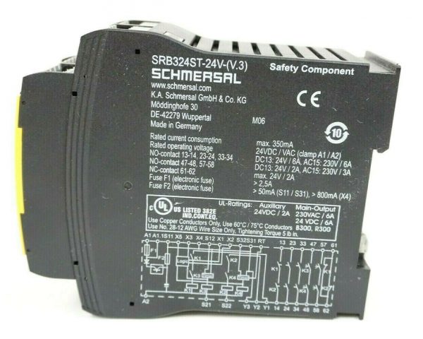 NEW SCHMERSAL SRB324ST-24V-(V.3) 24V SAFETY RELAY MODULE SRB324ST - Image 4