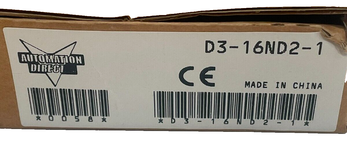 NEW SEALED AUTOMATION DIRECT D3-16ND2-1 INPUT MODULE D316ND21 - SB ...