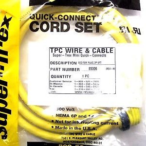 NEW TPC WIRE & CABLE 89306 CORDSET