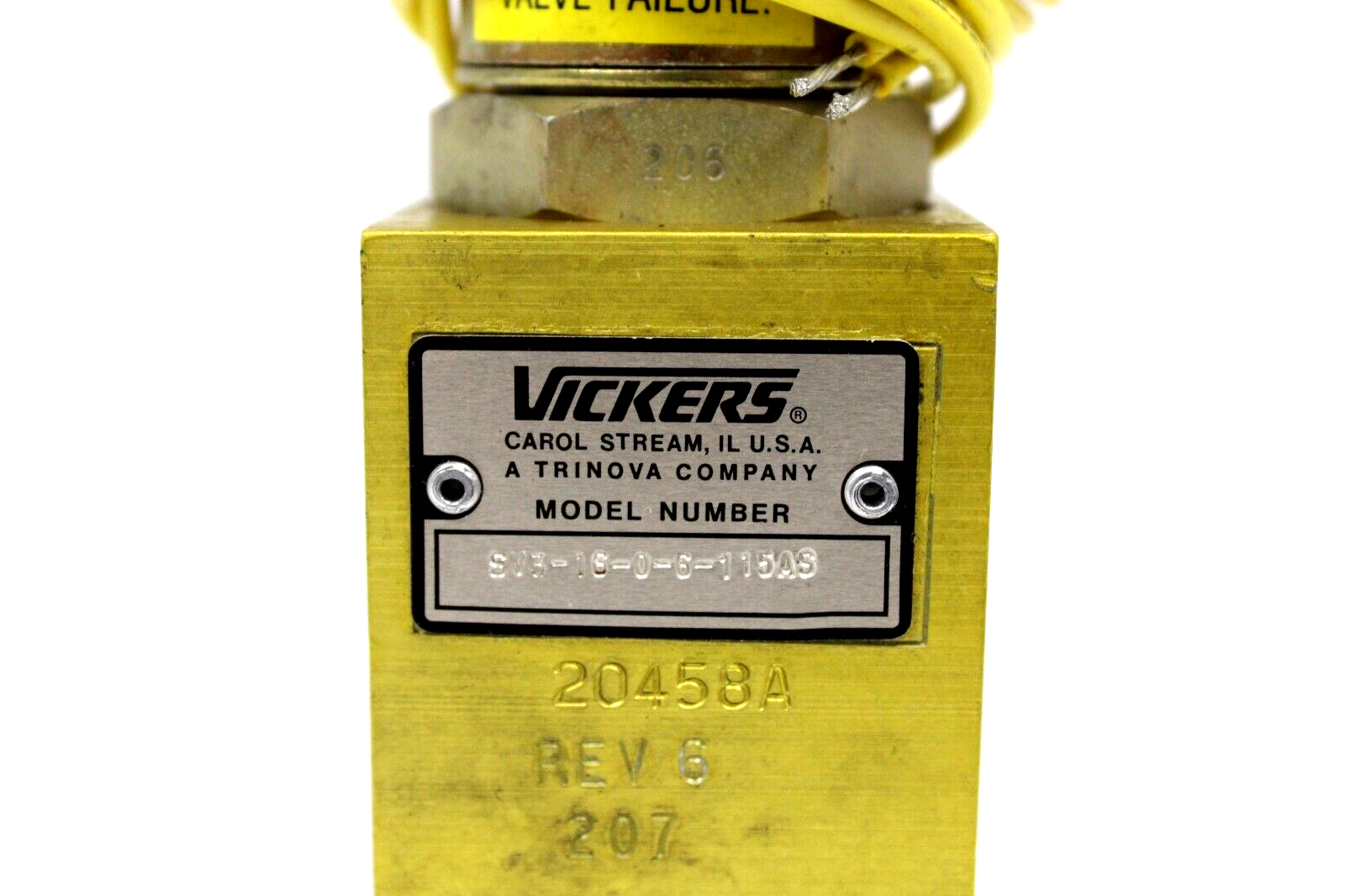 Vickers 16 NEW VICKERS SV3-16-0-6-115AS 20458A SV3-16-0-0-115AS VALVE SV31606115AS ...