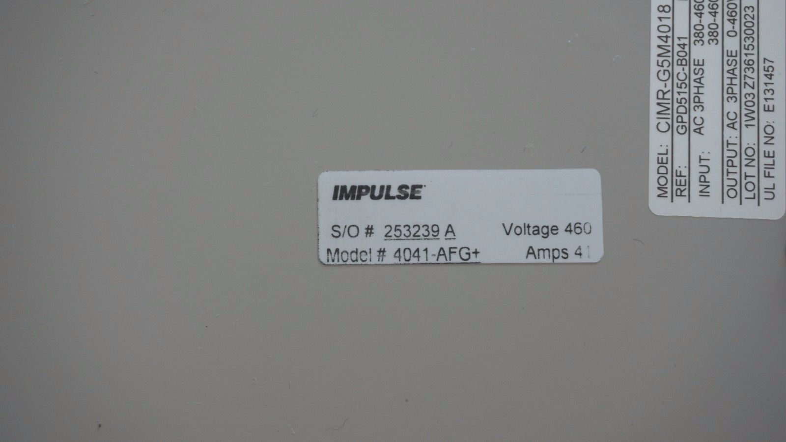 NEW YASKAWA CIMR-G5M40181F DRIVE 30HP, GPD515C-B041 , 4041-AFG+ - Image 5