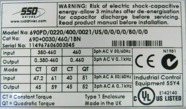 USED SSD 690+0030/460/1BN DRIVE 690PD/0220/400/0021/US/0/0/0/0/B0/0/0 6901/00 - Image 8