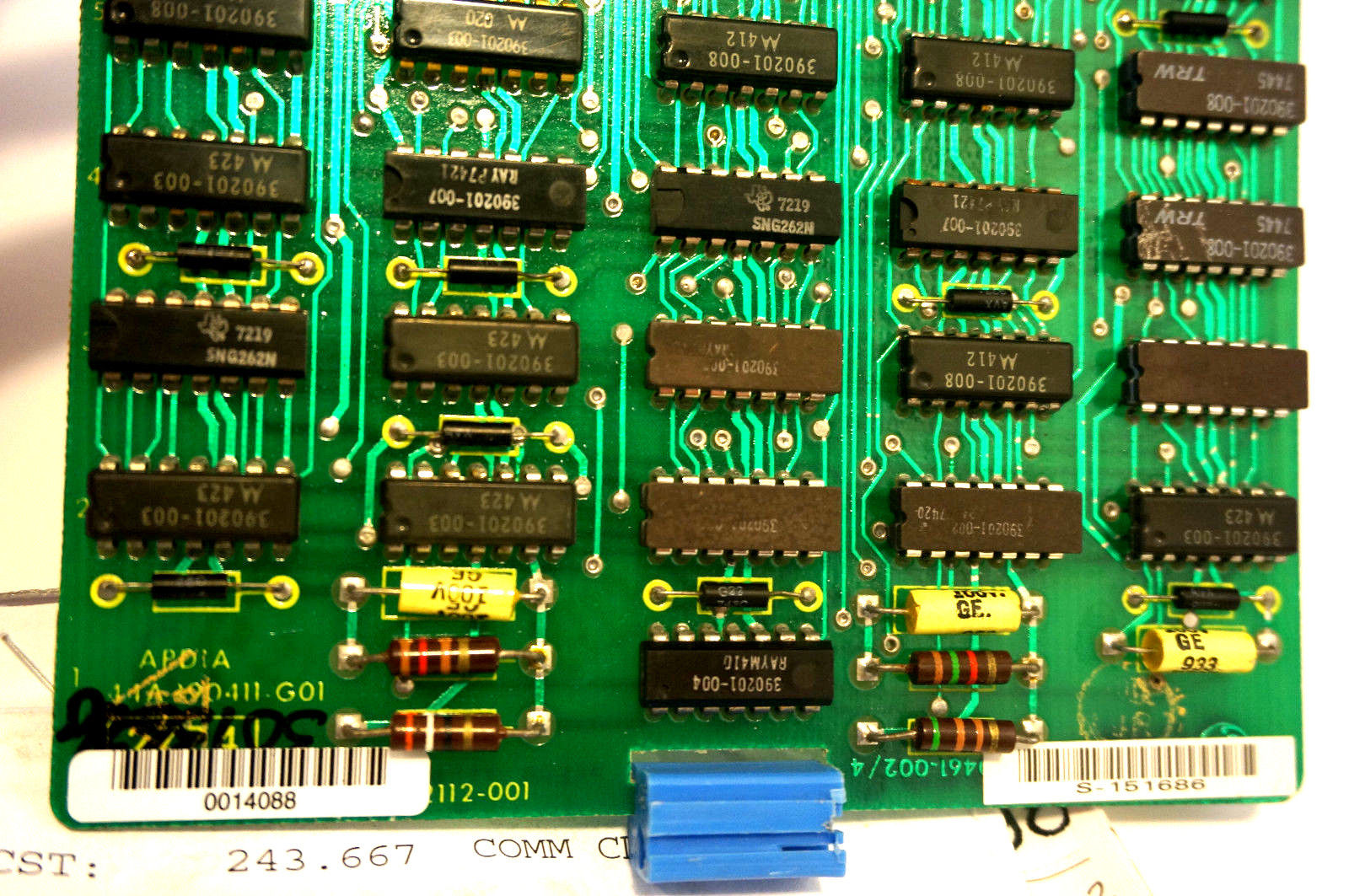 GENERAL ELECTRIC 44A390411G01 PC BOARD TYPE APD1A - Image 4