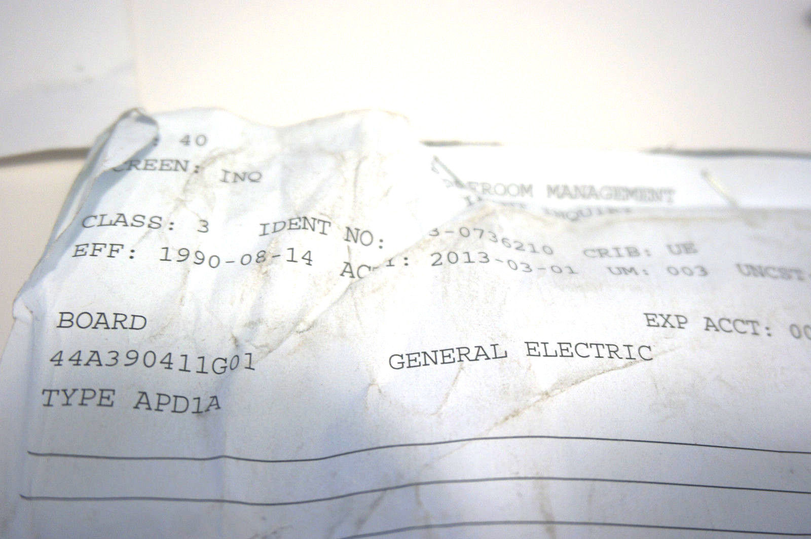 GENERAL ELECTRIC 44A390411G01 PC BOARD TYPE APD1A - Image 5