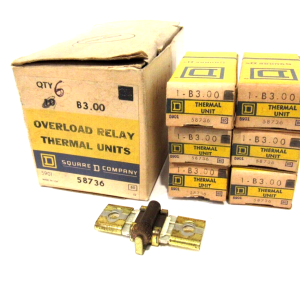 LOT OF 6 NEW SQUARE D B3.00 OVERLOAD RELAY THERMAL UNITS B300