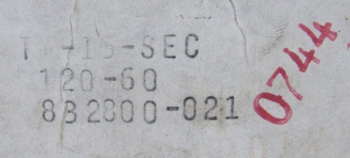 NEW 832800-021 TIMER TM-15-SEC 120V 60HZ 832800021 0744 - Image 5