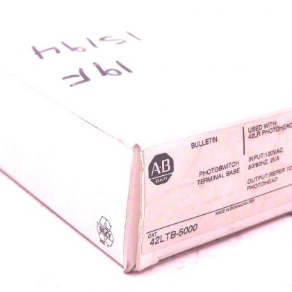 NEW ALLEN BRADLEY 42LTB-5000 PHOTO SWITCH TERMINAL BASE 42LTB5000