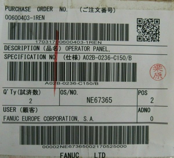 NEW FANUC A02B-0236-C150#B OPERATOR INTERFACE A02B0236C150B - Image 7