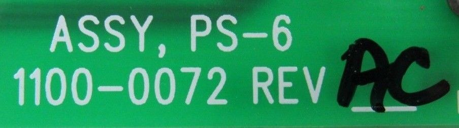 NEW FIRE CONTROL PS-6 POWER SUPPLY TRANSFER RELAY REV AC 1100-0072 PS6 ...