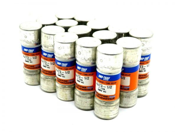 NEW LOT OF 15 FERRAZ SHAWMUT AJT3-1/2 FUSE 3 1/2AMP 600V AJT312