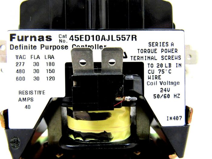 NEW LOT OF 2 CARRIER HN-51KC-024 CONTACTOR 24V 40A HN51KC024 45ED10AJL557R - Image 4