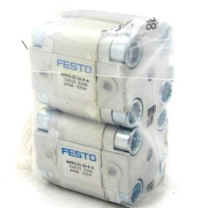 NEW LOT OF 2 FESTO ADVU-25-10-P-A COMPACT CYLINDER 156523 ADVU2510PA